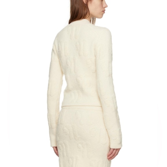 Nanushka Dian chunky v neck wool sweater NWOT - Picture 3 of 9